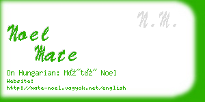 noel mate business card
